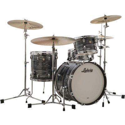 LUDWIG DRUMS L84433Ax1Qwc - Classic Maple 24"/13"/16" - Vintage Black Oyster