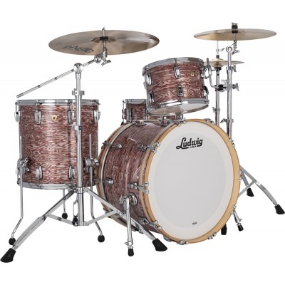 LUDWIG DRUMS L84233Axvpwc - Classic Maple 22"/13"/16" - Pink Oyster