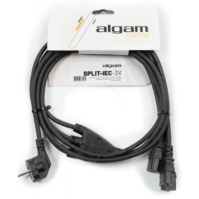 ALGAM LIGHTING Split 3 IEC power cable - 2.4M
