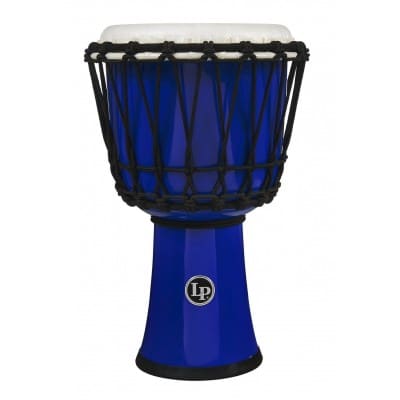 LP1607BL DJEMBE WORLD 7-INCH ROPE TUNED CIRCLE BLUE