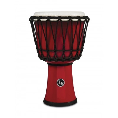 LP1607RD DJEMBE WORLD 7-INCH ROPE TUNED CIRCLE ROUGE