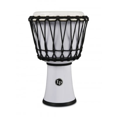 LP LATIN PERCUSSION LP1607WH DJEMBE WORLD 7-INCH ROPE TUNED CIRCLE BLANC
