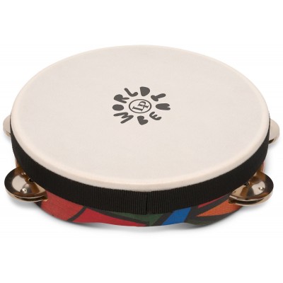 LATIN PERCUSSION Tambourins World Beat Single Row Avec Peau LP7022 8 Pouces