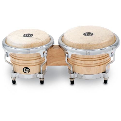 Lp Latin Percussion Lpm199-aw Bongos Mini Accordable Naturel