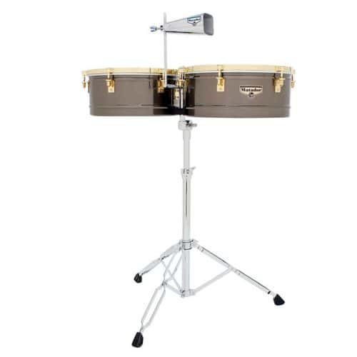 LP LATIN PERCUSSION M257-BNG TIMBALES LATINA MATADOR BRUSHED NICKEL/GOLD TONE