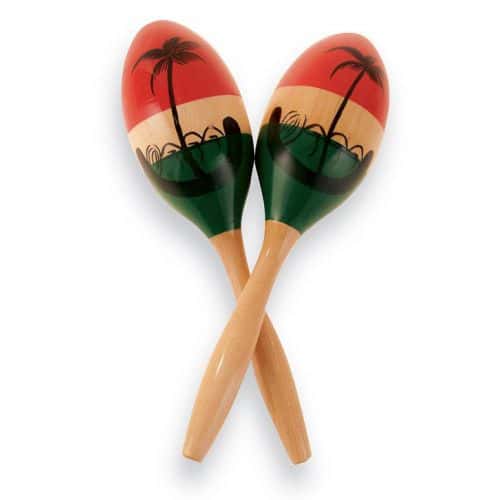 CP287 MARACAS CP WOOD PAINTED