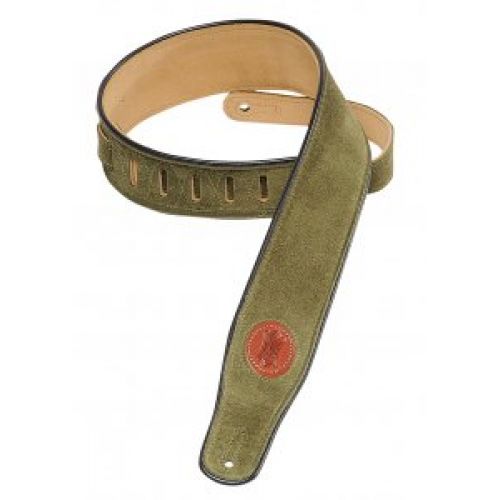 LEVY'S 6.4 CM WITH BLACK BORDER WITH GREEN LEATHER LEVY'S LOGO
