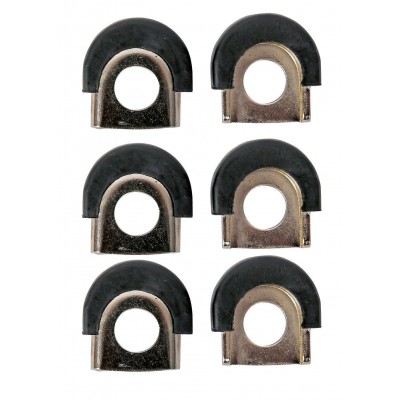 LATIN PERCUSSION Shell Protectors Conga 3-8"trou, Chrome [6 Pces]
