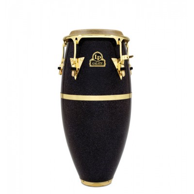 LATIN PERCUSSION LP811Z - CONGAS GALAXY FIBRE - REQUINTO 9 3/4" - BLACK HOLOGRAM SPARKLE 