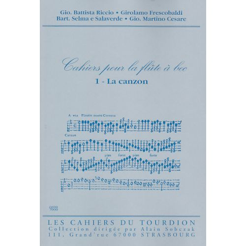 CAHIERS DU TOURDION CAHIER DE LA FLUTE A BEC VOL. 1 - FLB SOPRANO
