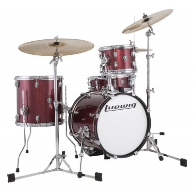 Ludwig Drums Lc179xx025 - Kit Breakbeats Questlove Red Brown Sparkle