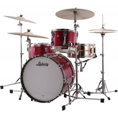 LUDWIG DRUMS Classic Maple Red Sparkle (3 Fûts)