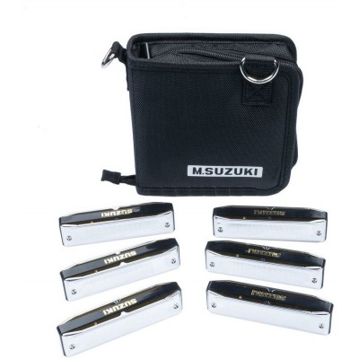 SUZUKI Bluemaster 6 Harmonicas - 10 Trous