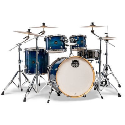 MAPEX armory pop rock 5 drum shells blue wave