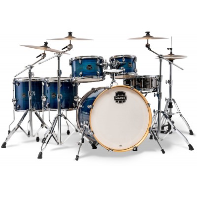 MAPEX armory studioease 6 drum shells blue wave