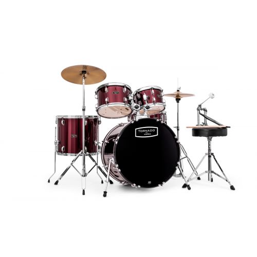 Mapex Tnd5044tcdr - New Tornado V2 Fusion 20 - Bordeaux Wine Red