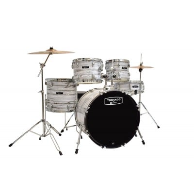 TND5844FTCFI - TORNADO JAZETTE 18 5 DRUMS WOODGRAIN WHITE