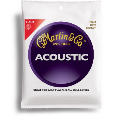 MARTIN GUITARS M140 LIGHT 12-54 TRADITIONAL BRONZE 80/20