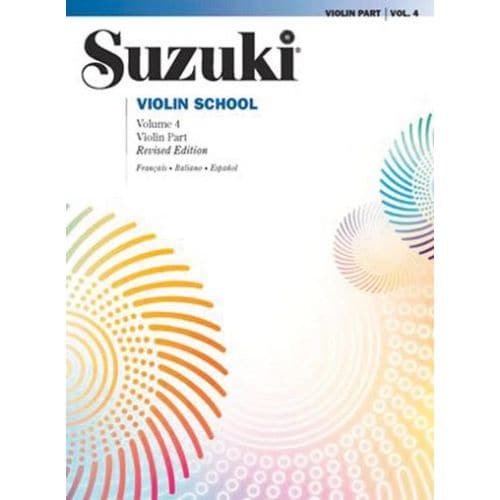 SUZUKI - VIOLIN SCHOOL 4 - PARTIE VIOLON 