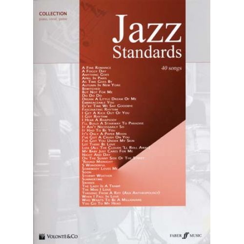 JAZZ STANDARDS COLLECTION 40 SONGS - PVG