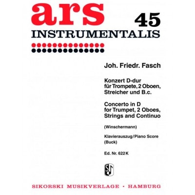 Fasch Johann Friedrich - Concerto Pour Trompette En Re - Trompette and Piano