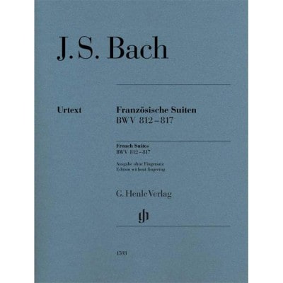 BACH J.S. - SUITES FRANCAISES BWV 812-817 (SANS DOIGTES)