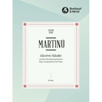 MARTINU BOHUSLAV - LEICHTE KLAVIERKOMPOSITIONEN - PIANO