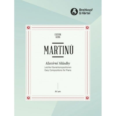 MARTINU BOHUSLAV - LEICHTE KLAVIERKOMPOSITIONEN - PIANO