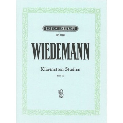 WIEDEMANN - KLARINETTEN-STUDIEN - CLARINETTE