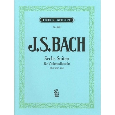 BACH JOHANN SEBASTIAN - SECHS SUITEN BWV 1007-1012 - CELLO