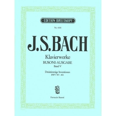  Bach Johann Sebastian - Dreistimmige Inventionen - Piano