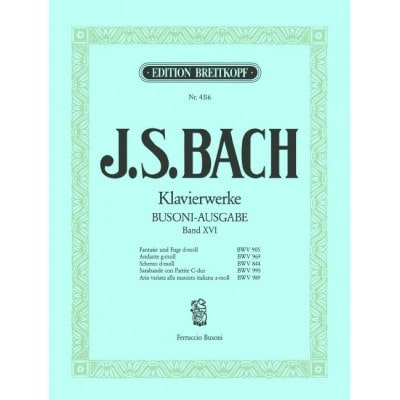  Bach Johann Sebastian - Verschiedene Werke - Piano