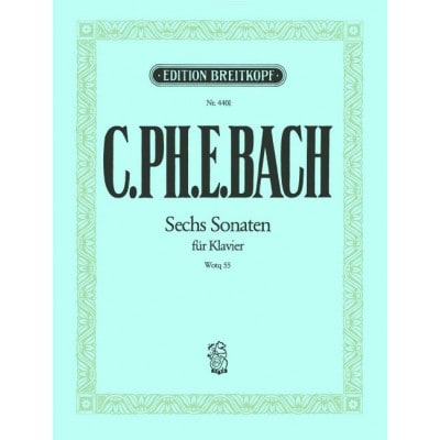 BACH - THE SIX COLLECTIONS (WQ 55, 56, 57, 58, 59, 61) WQ 55, 56, 57, 58, 59, 61) - PIANO