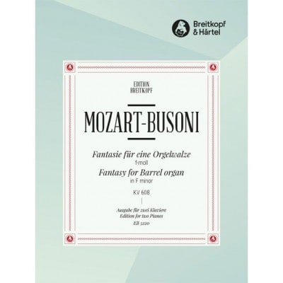  Mozart Wolfgang Amadeus - Fantasie F-moll Kv 608 - 2 Piano