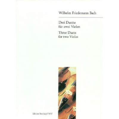 BACH W.F. - DREI DUETTE FUR ZWEI VIOLEN