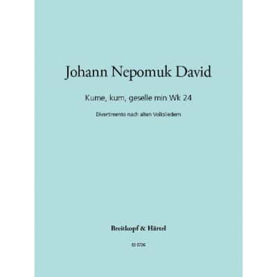 EDITION BREITKOPF DAVID JOHANN NEPOMUK - KUME KUM WK24 - 5 WINDS INTRUMENTS, PIANO