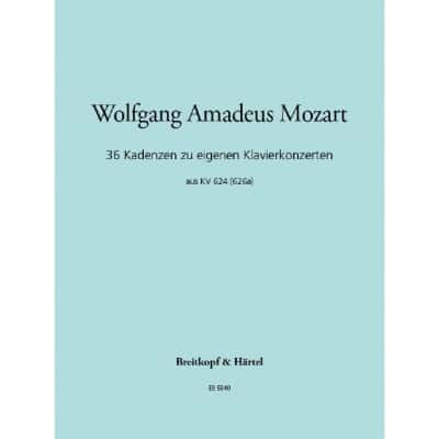  Mozart Wolfgang Amadeus - 36 Original-kadenzen Kv 624 - Piano