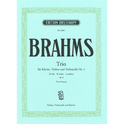 BRAHMS J. - KLAVIERTRIO NR.1 H-DUR OP.8(1)