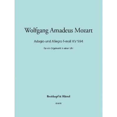 MOZART WOLFGANG AMADEUS - ADAGIO UNDALLEGRO F-MOLL KV 594 - FLUTE, OBOE, CLARINET, HORN, BASSOON