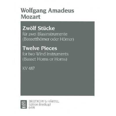  Mozart Wolfgang Amadeus - Zwolf Stucke Kv 487 (496a) - 2 Horn