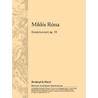  Rozsa Miklos - Klavierkonzert Op. 31 - Piano, Orchestra