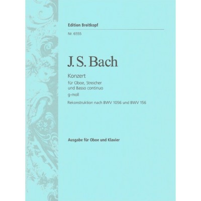  Bach Johann Sebastian - Oboenkonzert Nach Bwv 1056,156 - Oboe, Piano