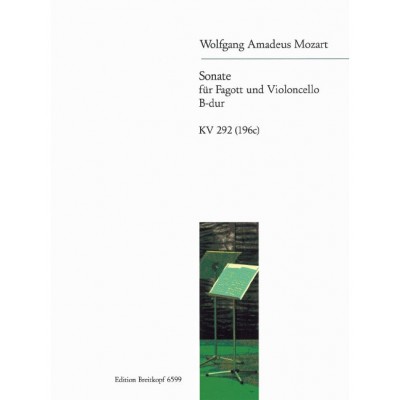  Mozart Wolfgang Amadeus - Sonate B-dur Kv 292 (196c) - Bassoon, Cello