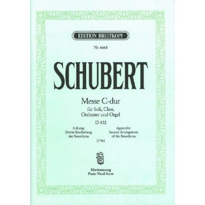 SCHUBERT - MASS IN C MAJOR OP. 48 D 452
