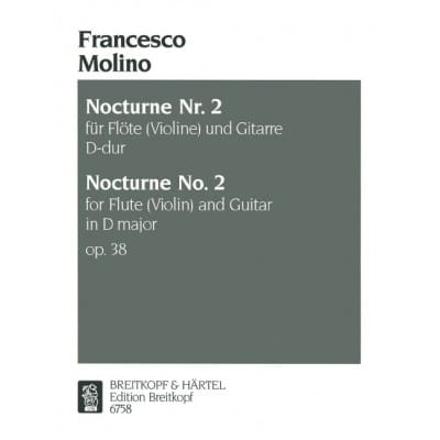  Molino F. - Zweites Nocturne Op. 38 - Flute (hautbois), Guitare