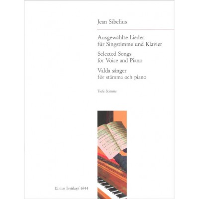  Sibelius Jean - 15 Ausgewahlte Lieder - Voice, Piano