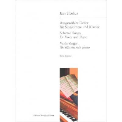 SIBELIUS JEAN - 15 AUSGEWAHLTE LIEDER - VOICE, PIANO