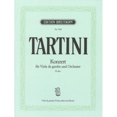 TARTINI - ALTO DA GAMBA-KONZERT D-DUR - GAMBE ET PIANO