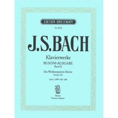  Bach Johann Sebastian - Wohltemperiertes Klavier Ii/3 - Piano
