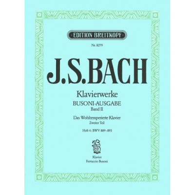 BACH JOHANN SEBASTIAN - WOHLTEMPERIERTES KLAVIER II/4 - PIANO